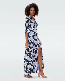 Best Diane von Furstenberg Abigail Silk Jersey Maxi Wrap Dress
