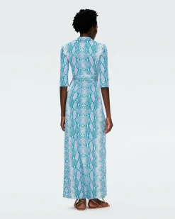 Outlet Diane von Furstenberg Abigail Silk Jersey Maxi Wrap Dress