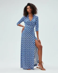 Outlet Diane von Furstenberg Abigail Silk Jersey Maxi Wrap Dress