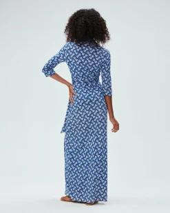 Outlet Diane von Furstenberg Abigail Silk Jersey Maxi Wrap Dress