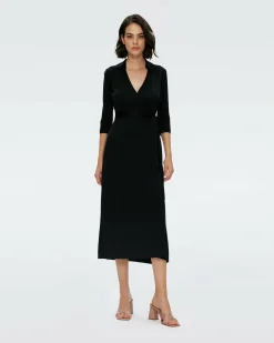 Hot Diane von Furstenberg Abigail Silk Jersey Maxi Wrap Dress