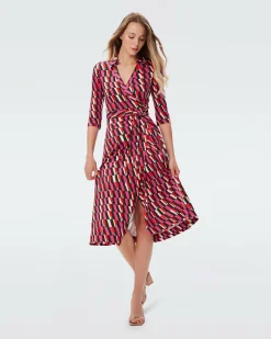Sale Diane von Furstenberg Abigail Silk Jersey Midi Wrap Dress