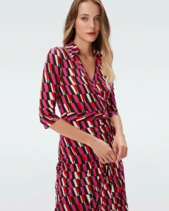 Sale Diane von Furstenberg Abigail Silk Jersey Midi Wrap Dress
