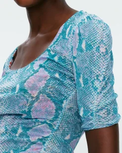 Online Diane von Furstenberg Ali Reversible Mesh Top