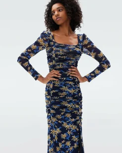New Diane von Furstenberg Amelie Mesh Dress