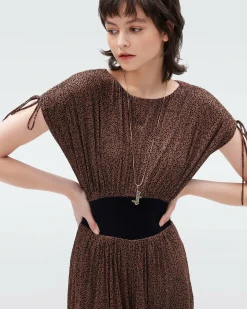 New Diane von Furstenberg Andra Mesh Jumpsuit