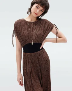 New Diane von Furstenberg Andra Mesh Jumpsuit