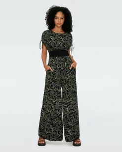 Online Diane von Furstenberg Andra Mesh Jumpsuit