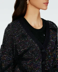 Fashion Diane von Furstenberg Aridina Sequin Jacquard Cardigan
