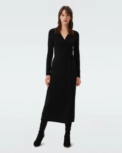 New Diane von Furstenberg Astrid Wool-Cashmere Wrap Dress