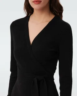 New Diane von Furstenberg Astrid Wool-Cashmere Wrap Dress