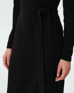 New Diane von Furstenberg Astrid Wool-Cashmere Wrap Dress