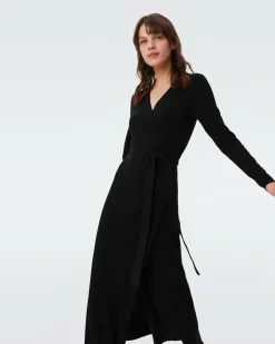 New Diane von Furstenberg Astrid Wool-Cashmere Wrap Dress