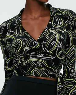 Fashion Diane von Furstenberg Bobbie Wrap Top