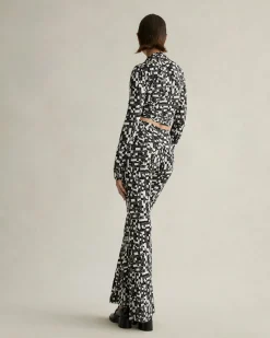 Discount Diane von Furstenberg Brooklyn Pants In Tiny Dvf 50Th Crossword Black