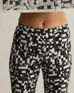 Discount Diane von Furstenberg Brooklyn Pants In Tiny Dvf 50Th Crossword Black