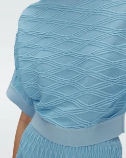 Clearance Diane von Furstenberg Cairo Knit Jacquard Top