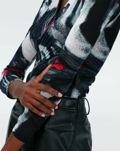 Online Diane von Furstenberg Costanza Mesh Bodysuit