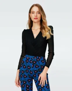 Discount Diane von Furstenberg Costanza Mesh Bodysuit