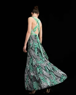 New Diane von Furstenberg Drew Reversible Mesh Wrap Dress