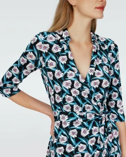 Discount Diane von Furstenberg Dvf Abigail Midi Dress In Fortune Vine Ivory