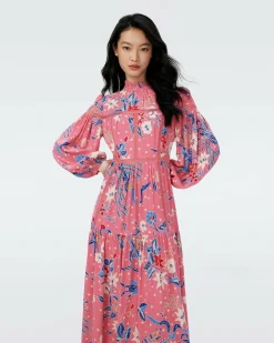 Outlet Diane von Furstenberg Dvf Cherie Dress In Celestial Batik Antique Pk Lg