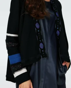 Best Diane von Furstenberg Dvf Ernest Cardigan In Stripe Blue