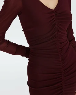 Sale Diane von Furstenberg Dvf Gypsy Dress In Wine Pink