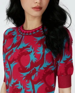 Best Diane von Furstenberg Dvf Hudson Sweater In Dragon Jade