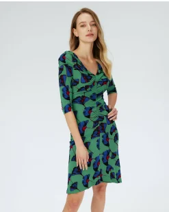 Online Diane von Furstenberg Dvf Jim Dress In Falling Gingko Venus Gn Med