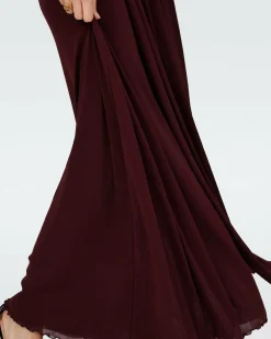 New Diane von Furstenberg Dvf Marika Dress In Wine Pink