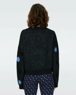 Sale Diane von Furstenberg Dvf Phillipa Top In Dots Blue