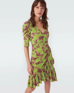 Discount Diane von Furstenberg Eldoris Midi Mesh Dress