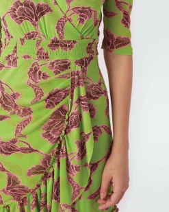 Discount Diane von Furstenberg Eldoris Midi Mesh Dress