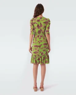 Discount Diane von Furstenberg Eldoris Midi Mesh Dress