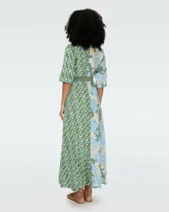 Sale Diane von Furstenberg Eloise Faux Wrap Maxi Dress