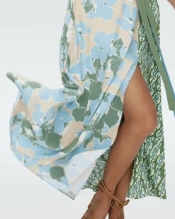 Sale Diane von Furstenberg Eloise Faux Wrap Maxi Dress