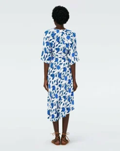 Clearance Diane von Furstenberg Eloise Faux Wrap Midi Dress