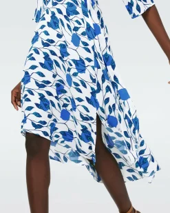 Clearance Diane von Furstenberg Eloise Faux Wrap Midi Dress
