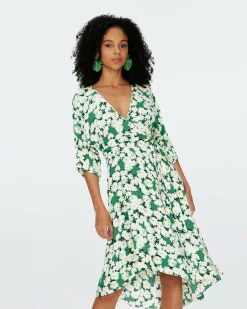 Fashion Diane von Furstenberg Eloise Faux Wrap Midi Dress
