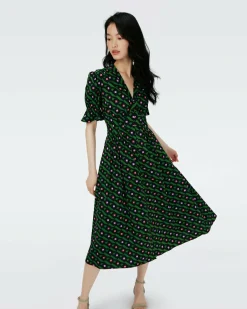 Clearance Diane von Furstenberg Erica Cotton Midi Dress