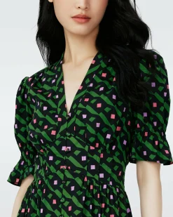 Clearance Diane von Furstenberg Erica Cotton Midi Dress