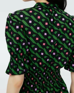 Clearance Diane von Furstenberg Erica Cotton Midi Dress