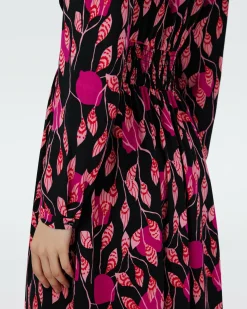 Fashion Diane von Furstenberg Erica Long Sleeve Midi Dress