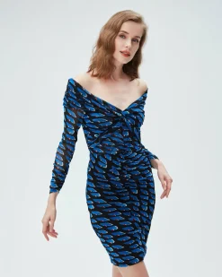 Discount Diane von Furstenberg Ganesa Mesh Mini Dress