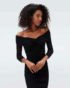 Discount Diane von Furstenberg Ganesa Mesh Mini Dress