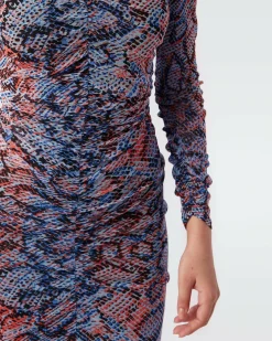 Outlet Diane von Furstenberg Gypsy Ruched Mesh Dress