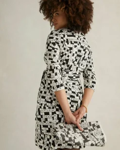 New Diane von Furstenberg Julian Silk Jersey Wrap Dress In Tiny Dvf 50Th Crossword Ivory