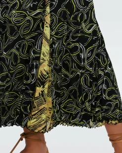 Online Diane von Furstenberg Louis Reversible Mesh Skirt