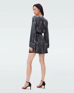 Online Diane von Furstenberg Moana Sequin Mesh Dress